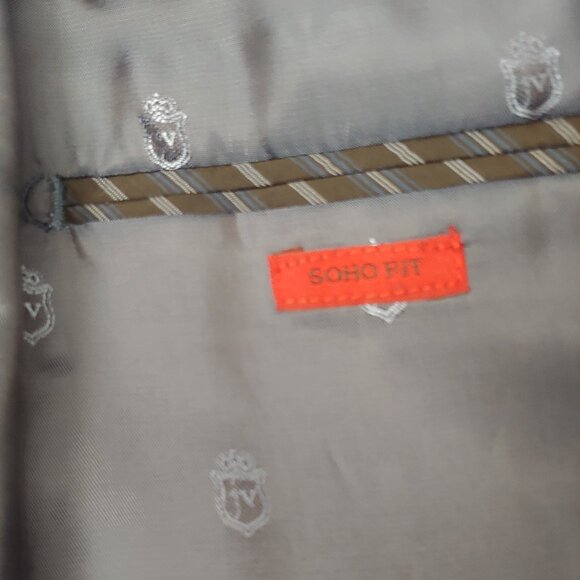 Tuxedo Jacket - Sz 40 - Navy tweed type blue / black lapel - Varvatos Soho Fit - Picture 4 of 13